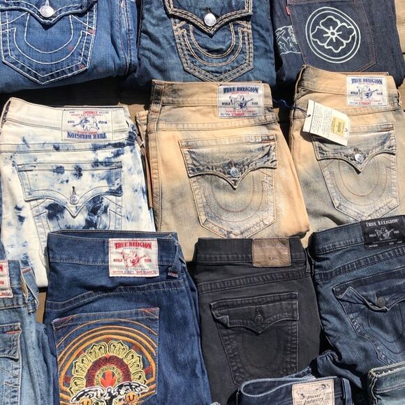 MYSTERY BOX OF 3 True Religion Jeans Size 38 - Picture 3 of 4